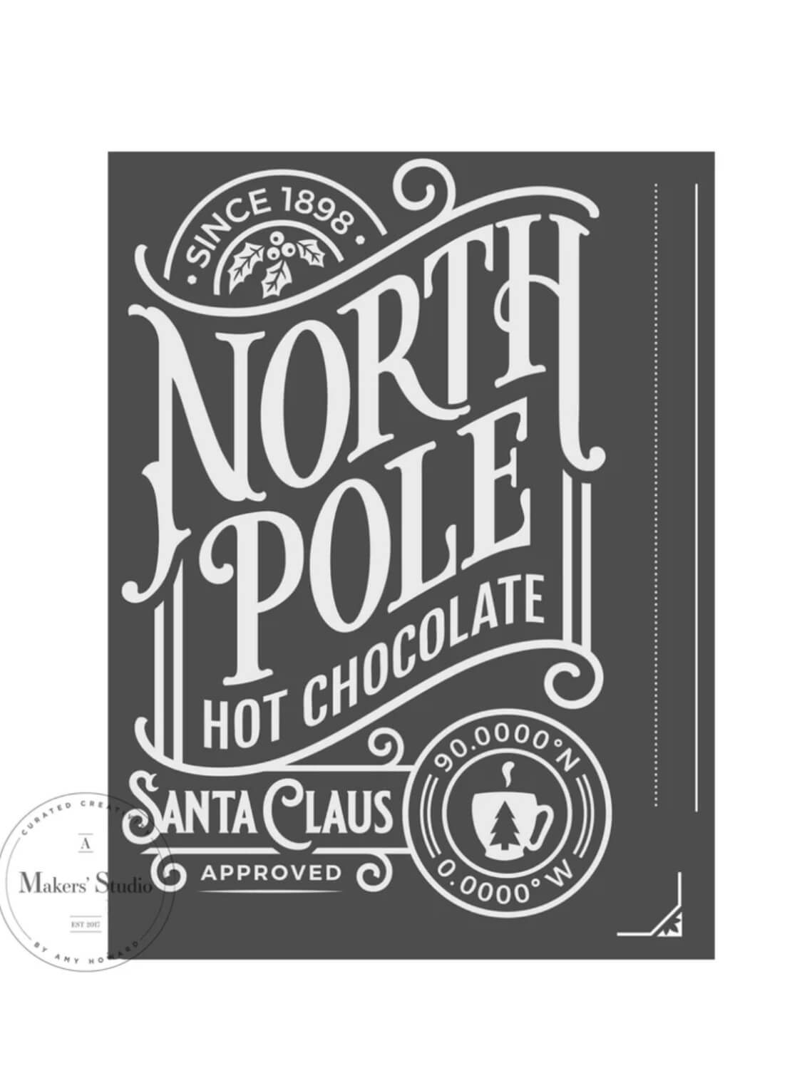 Diy an adorable north pole sign this christmas