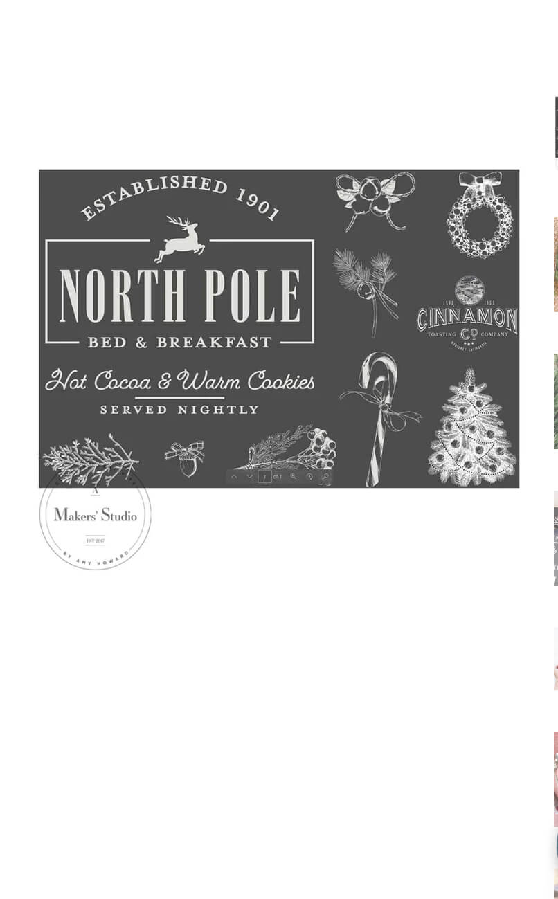 Diy an adorable north pole sign this christmas