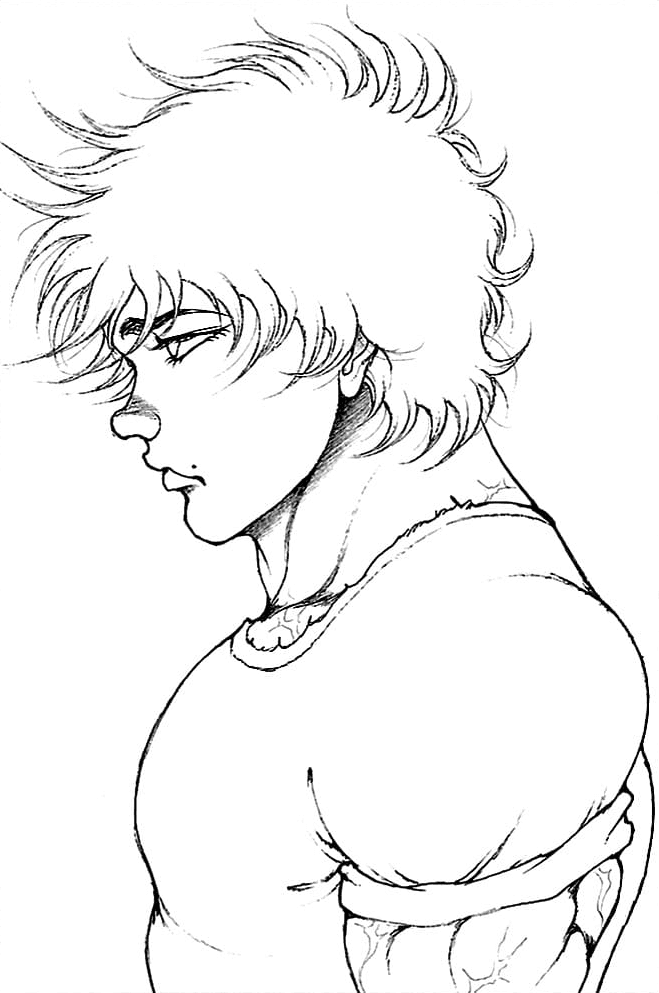 Baki hanma coloring pages printable for free download