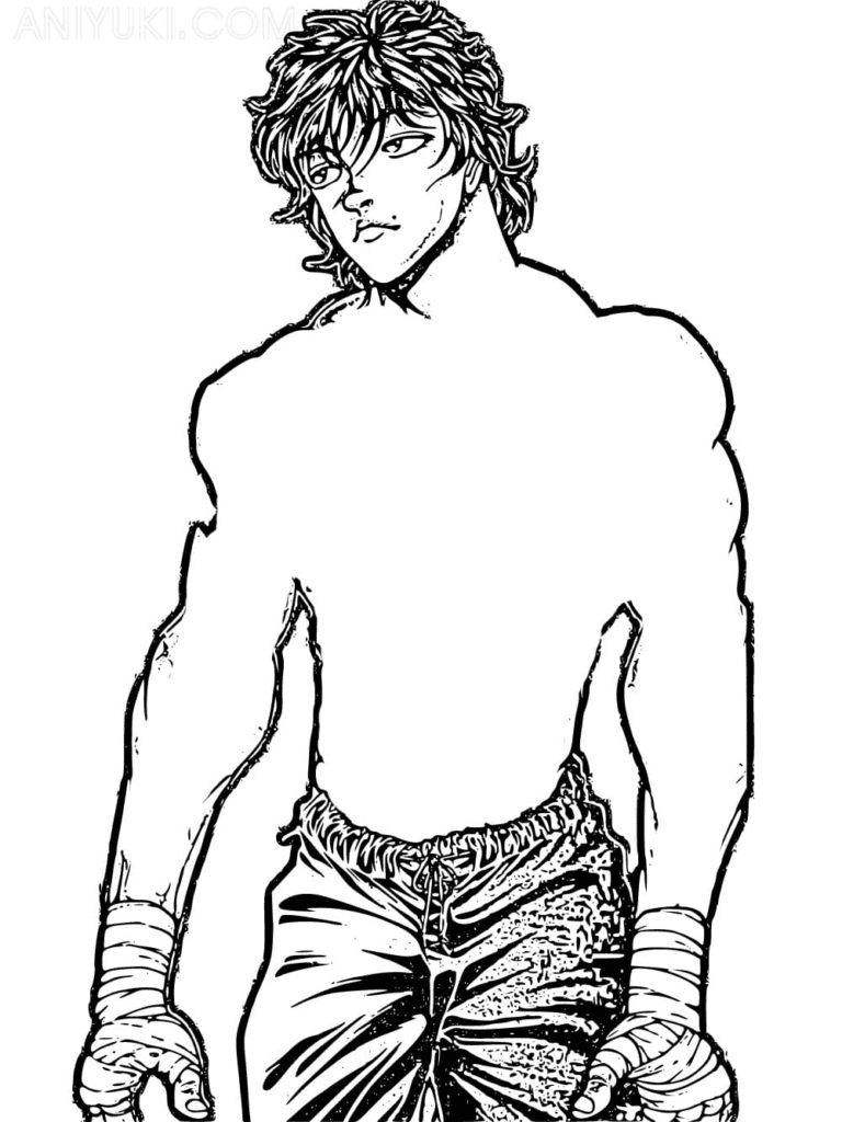Baki hanma coloring pages printable for free download