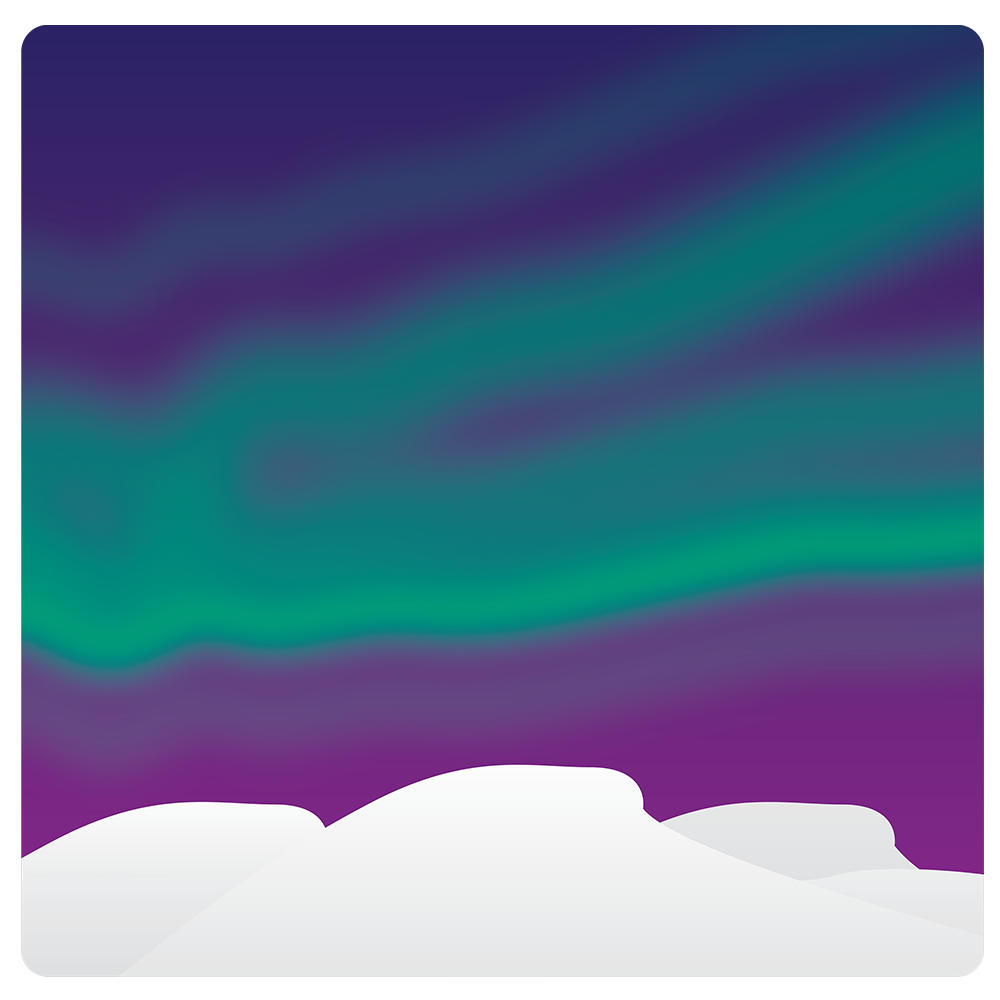 Emoji aurora borealis