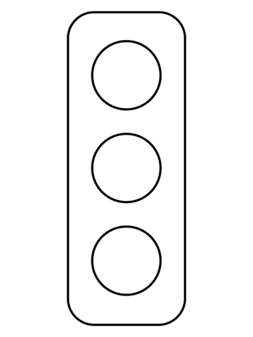 Vertical traffic light emoji coloring page free printable coloring pages