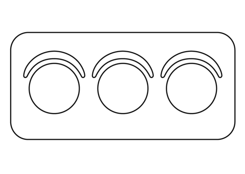 Horizontal traffic light emoji coloring page free printable coloring pages