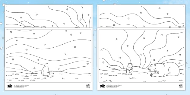 Northern lights louring page teacher made