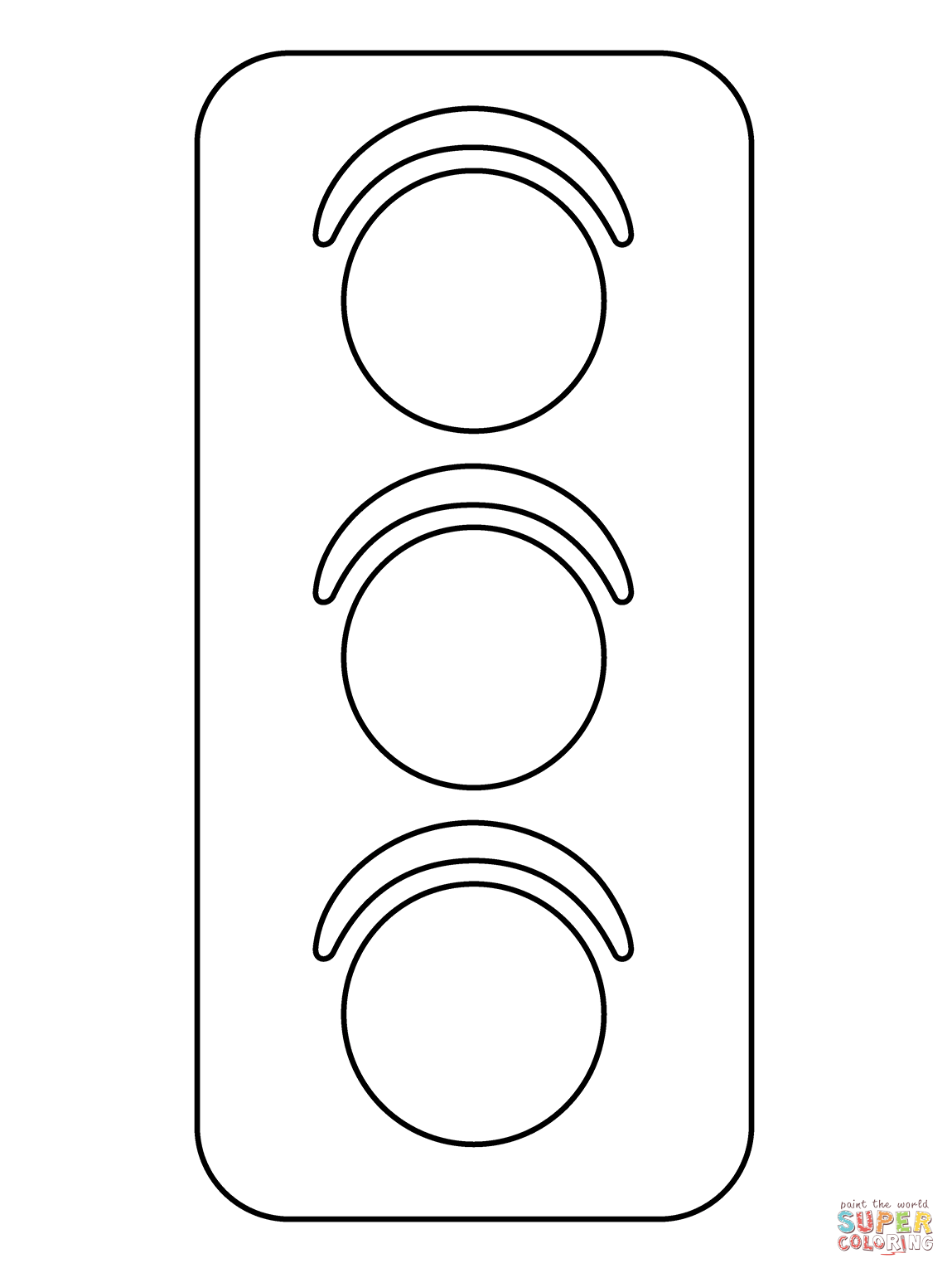 Vertical traffic light emoji coloring page free printable coloring pages