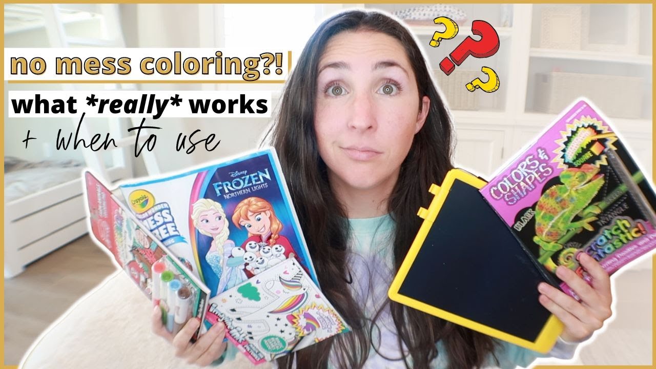Best mess free coloring supplies for toddlers preschoolers that actually work