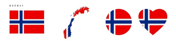 Bandera noruega royalty