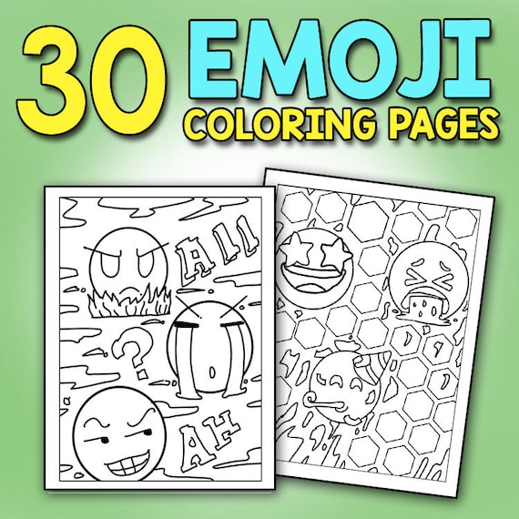 Emoji coloring book for kids funny faces with super cute animals like unicorns monkeys fun girls boy emoji coloring activity book pages for