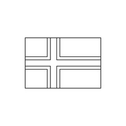 Map of south norway vector images