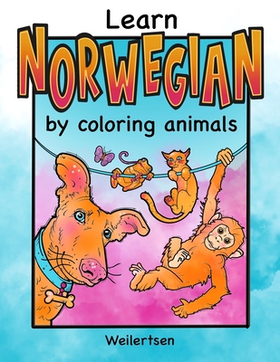 Learn norwegian by coloring animals weilertsen coloring book for bilingual kids paperback murder by the book