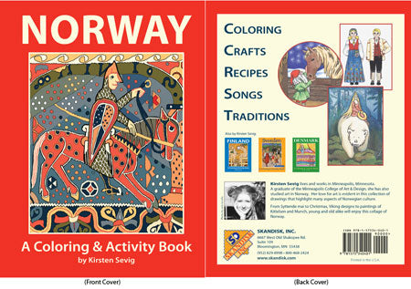 Norway coloring activity book