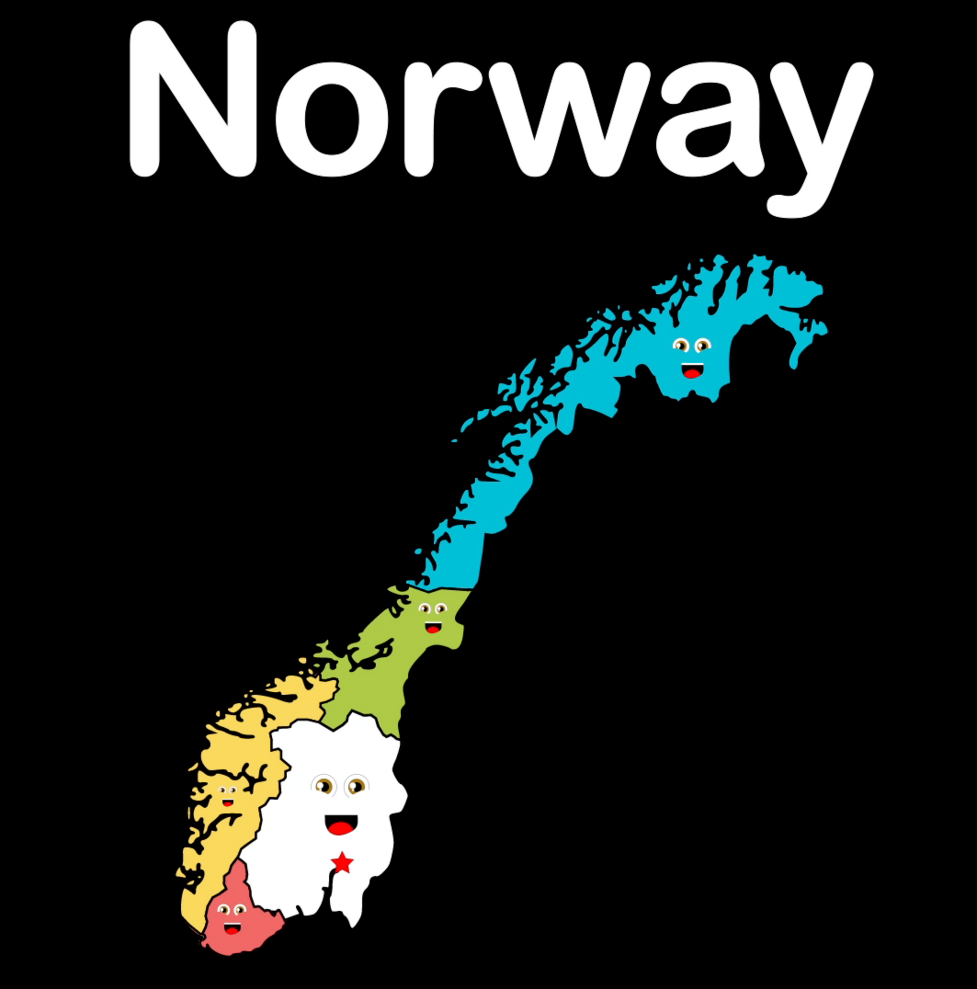 Norway coloring sheet â kids learning tube