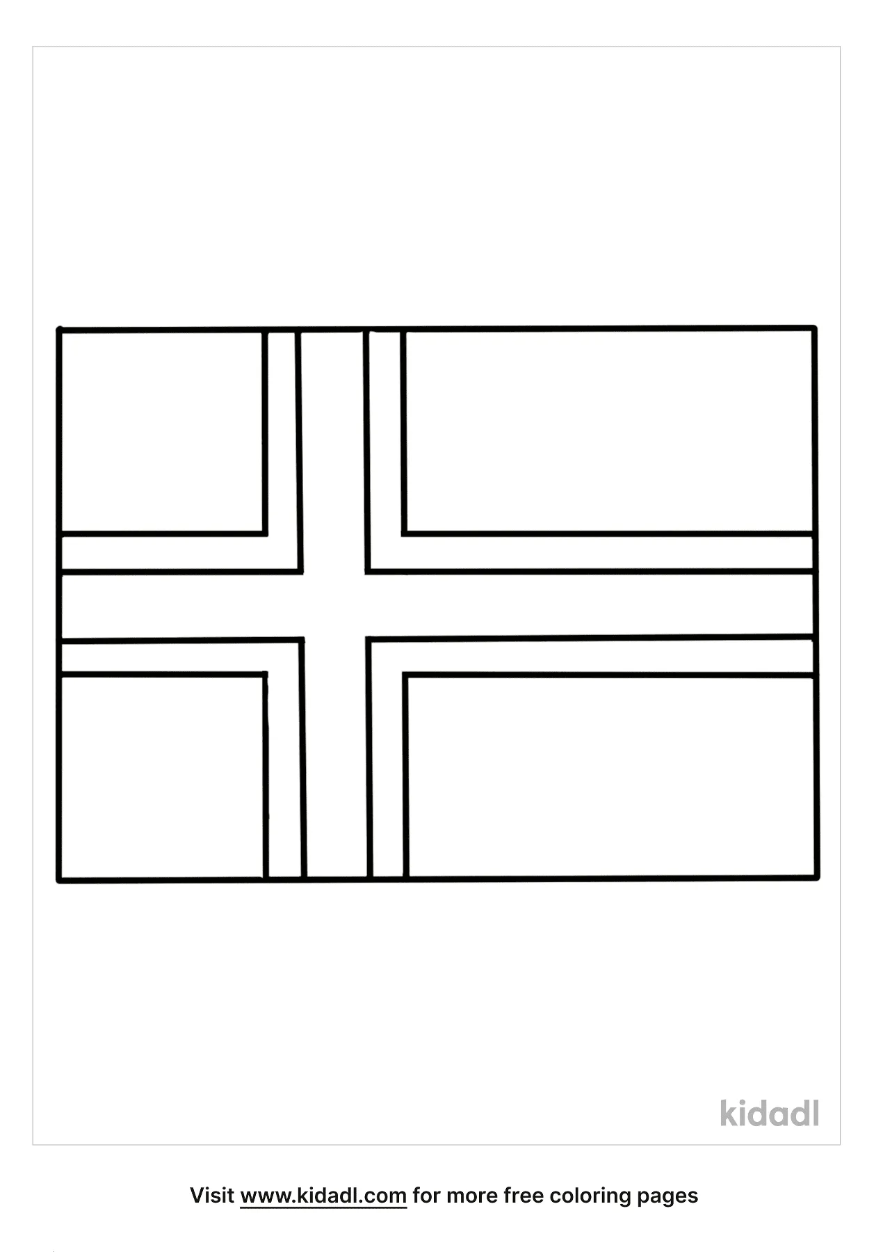 Free norway flag coloring page coloring page printables