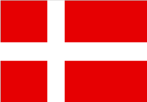 Flag of denmark coloring page