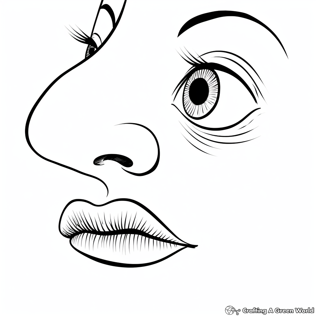 Nose coloring pages