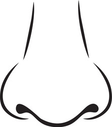 Nose outline vector images over