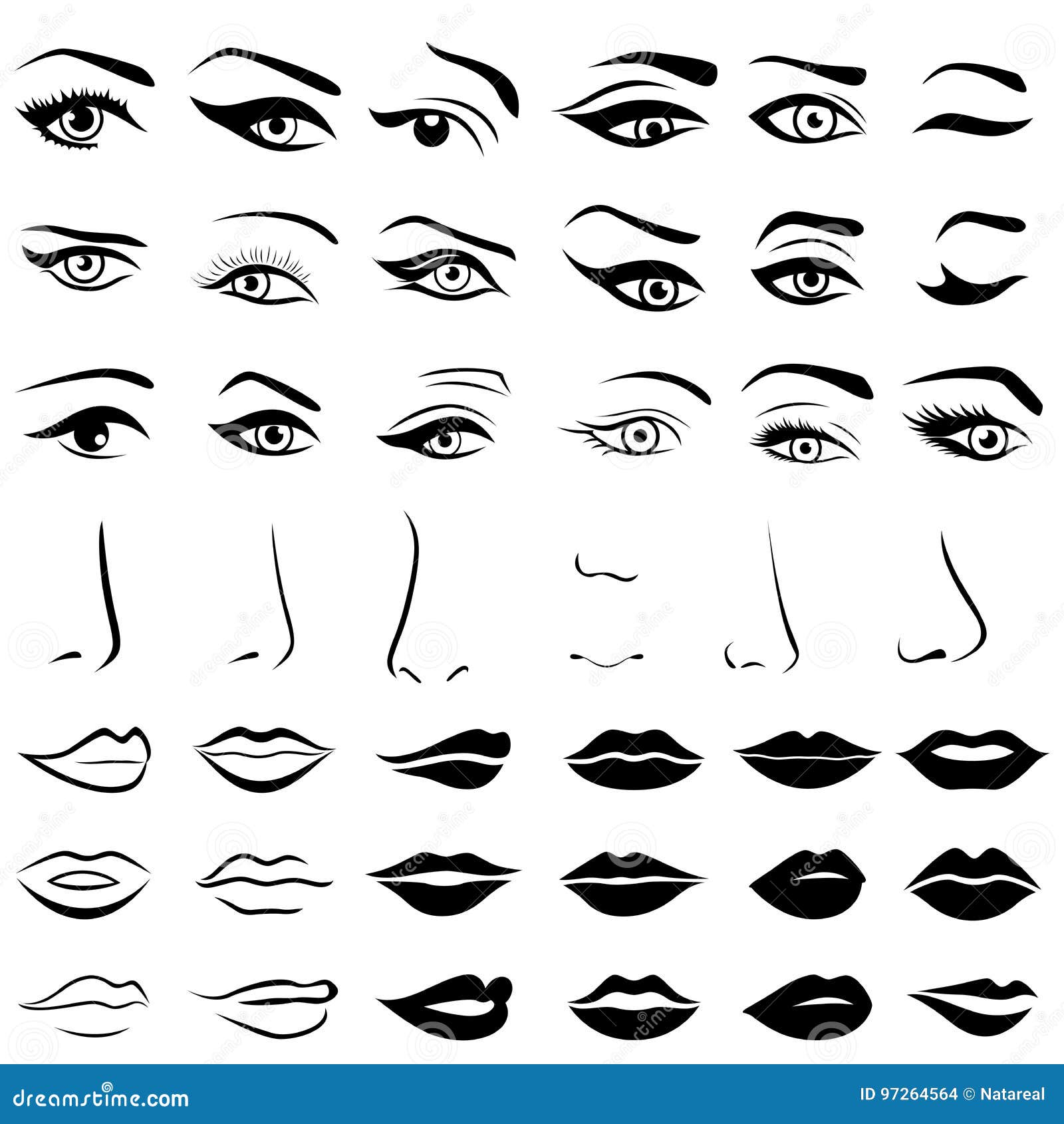 Noses stock illustrations â noses stock illustrations vectors clipart
