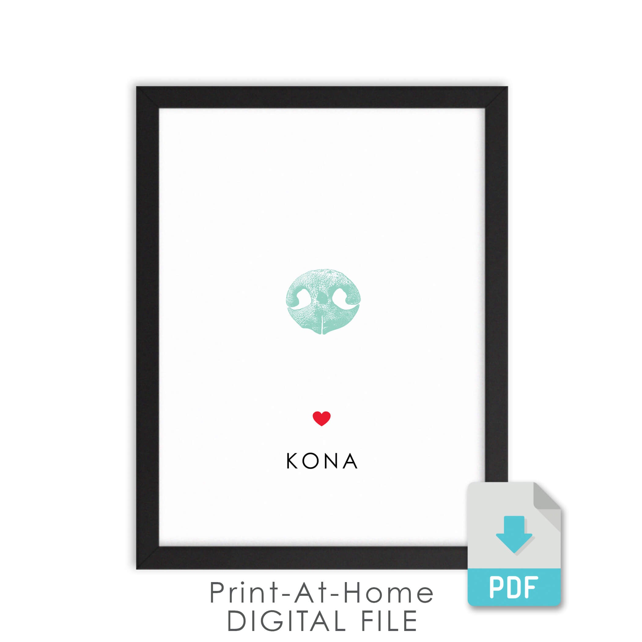 Digital file download your pets unique nose print nose print tattoo â flutterbye prints
