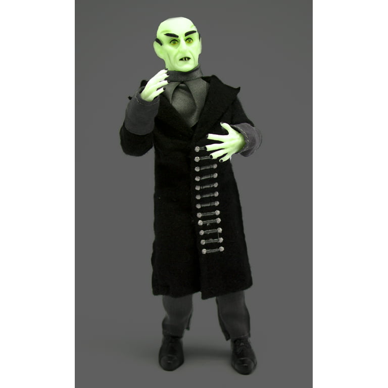 Mego action figure â glow in the dark nosferatu with black coat limited edition collectors item