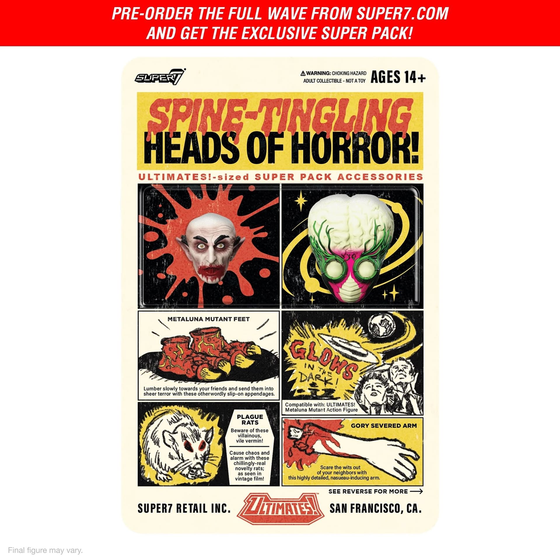 Sink your teeth into supers new colored nosferatu ultimates figure