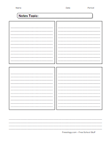 Note taking organizer