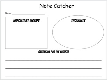 Note catcher tpt