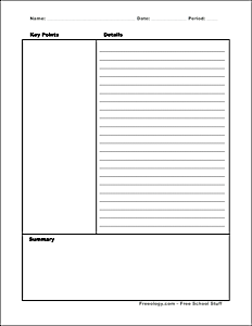 Note taking organizer
