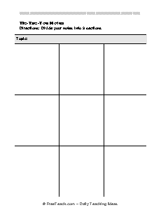 Note taking organizer