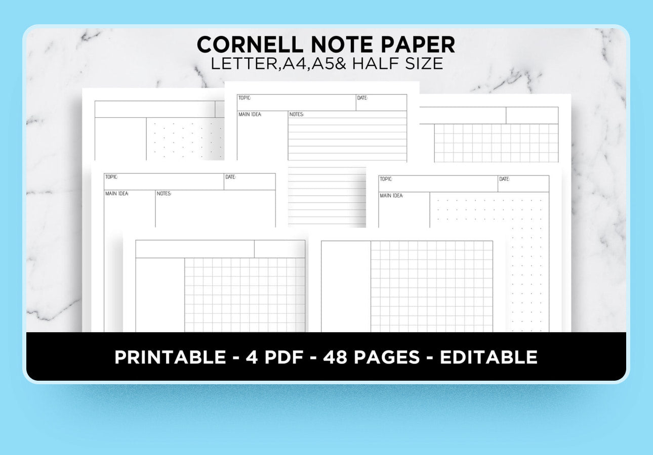 Best notetaking template packs for college students