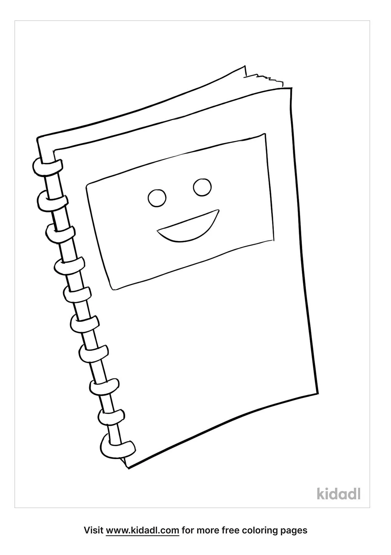 Free notebook coloring page coloring page printables