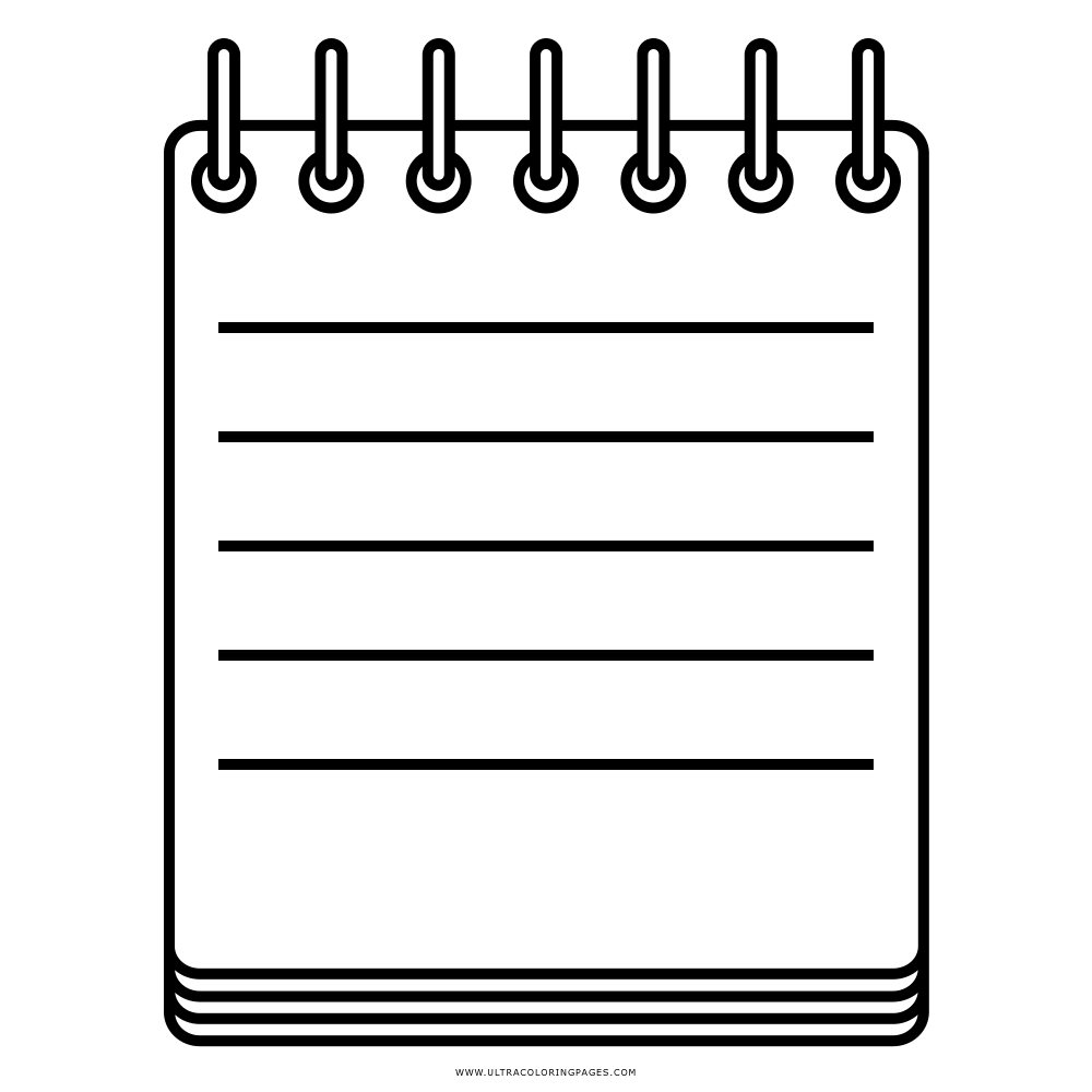 Notepad coloring page