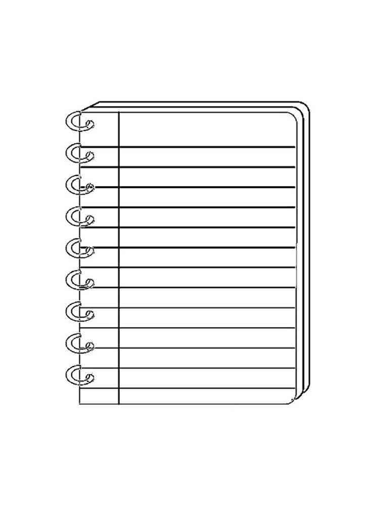 Notebook coloring pages
