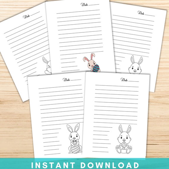 Printable easter coloring notepadjournal pages coloring