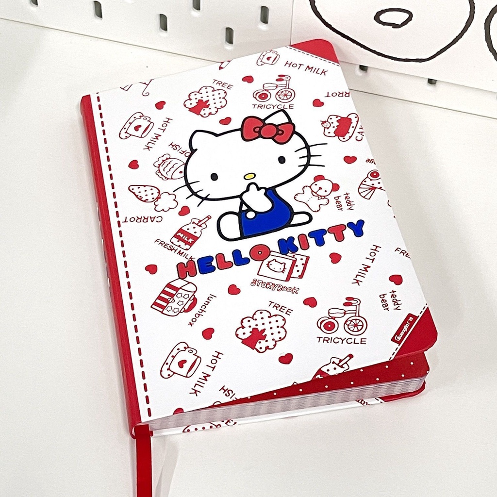Hellokitty notebook student cute color page hard shell notepad girl heart super cute hello kitty diary notepad singapore