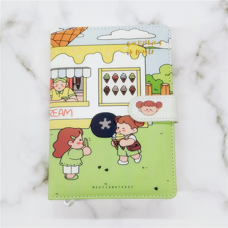 Cute hand ledger apu color page notepad