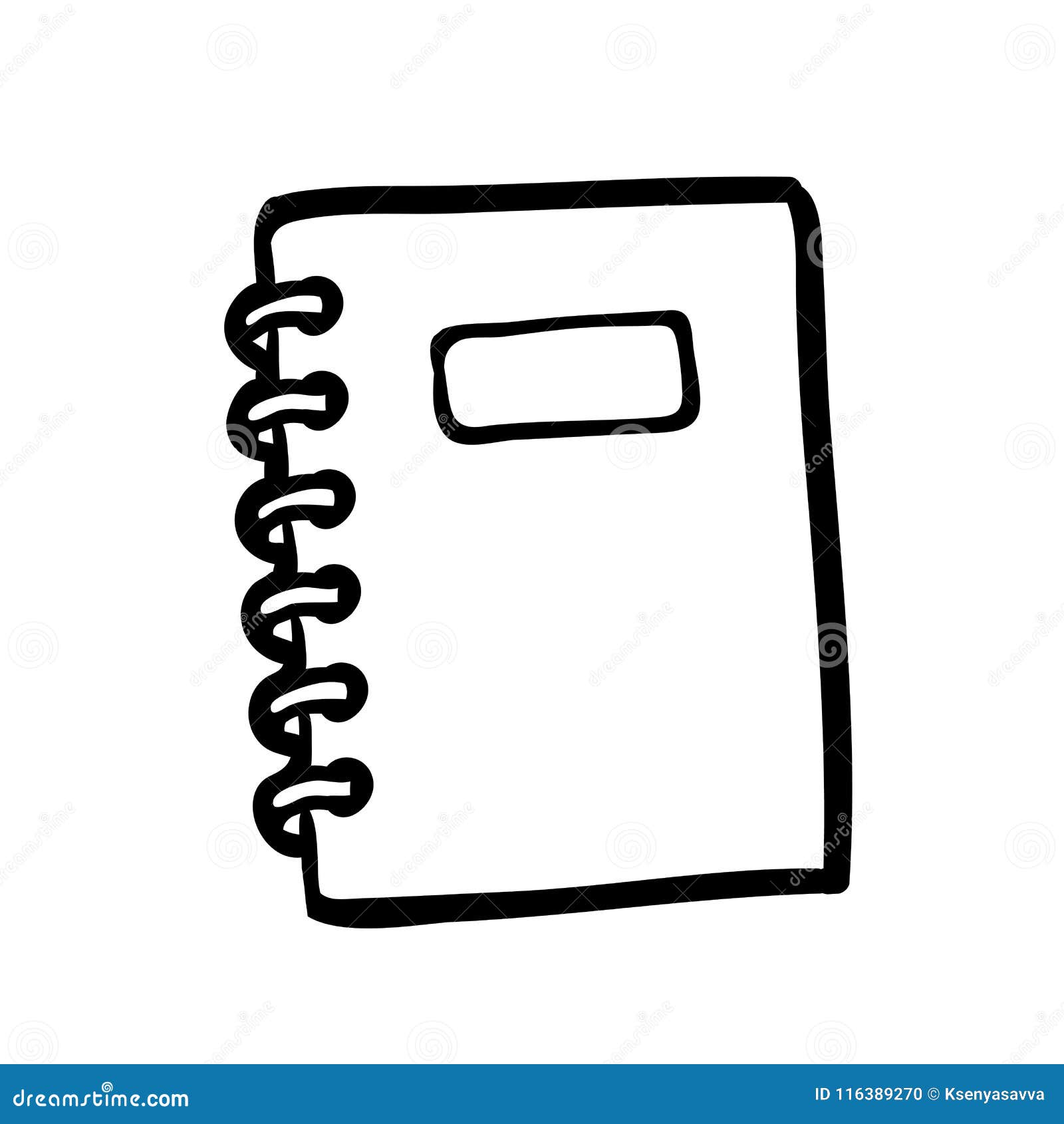 Coloring book spiral notebook stock vector