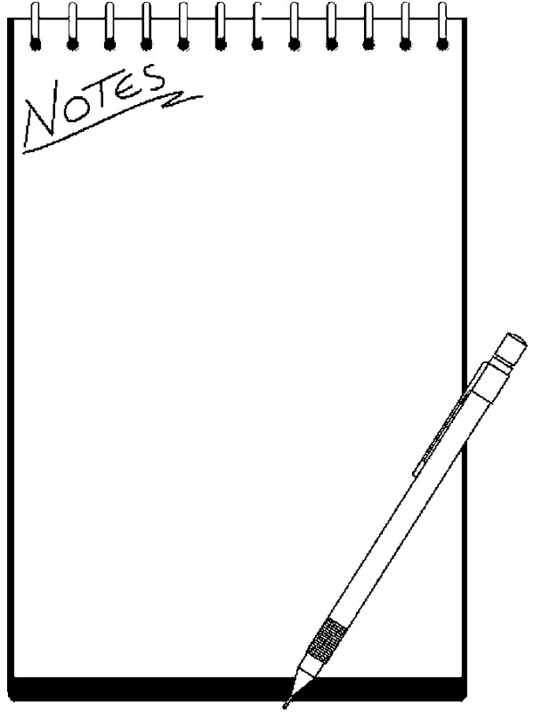 Notebook coloring page