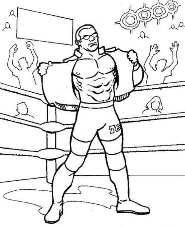Wwe coloring pages pictures of wrestlers free printable