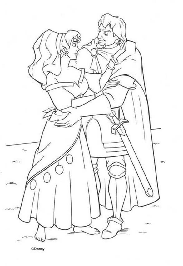 The hunchback of notre dame coloring book pages