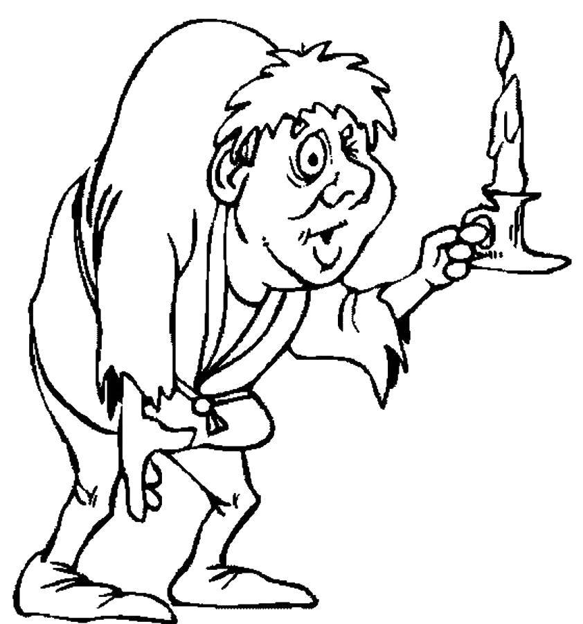 Online coloring pages coloring page the hunchback of notre dame halloween download print coloring page