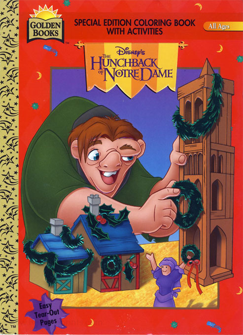 Hunchback of notre dame the coloring and activity book coloring books at retro reprints