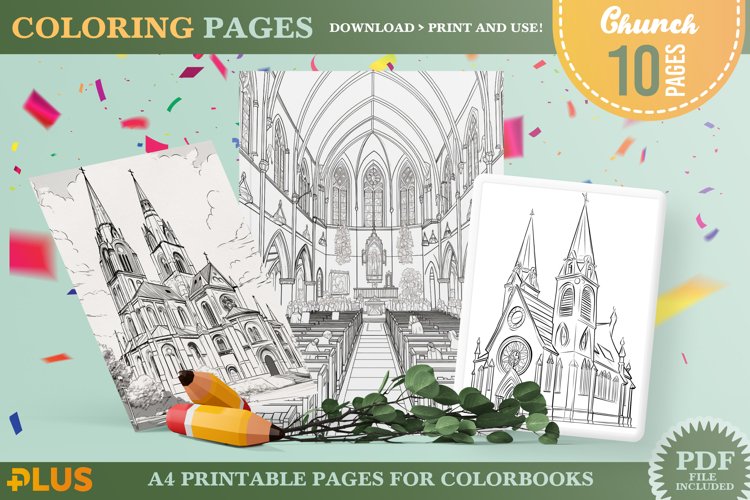Church coloring pages