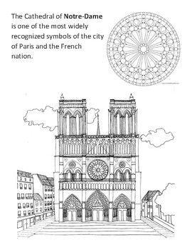 Notre dame coloring page coloring pages notre dame color