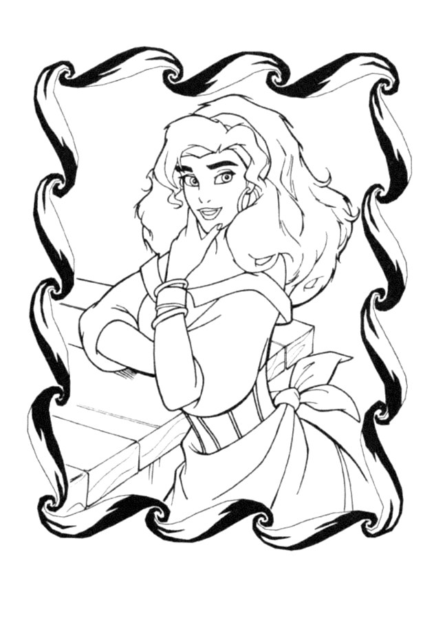 Hunchback of notre dame coloring pages for kids