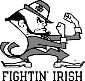 Notre dame fighting irish coloring pages