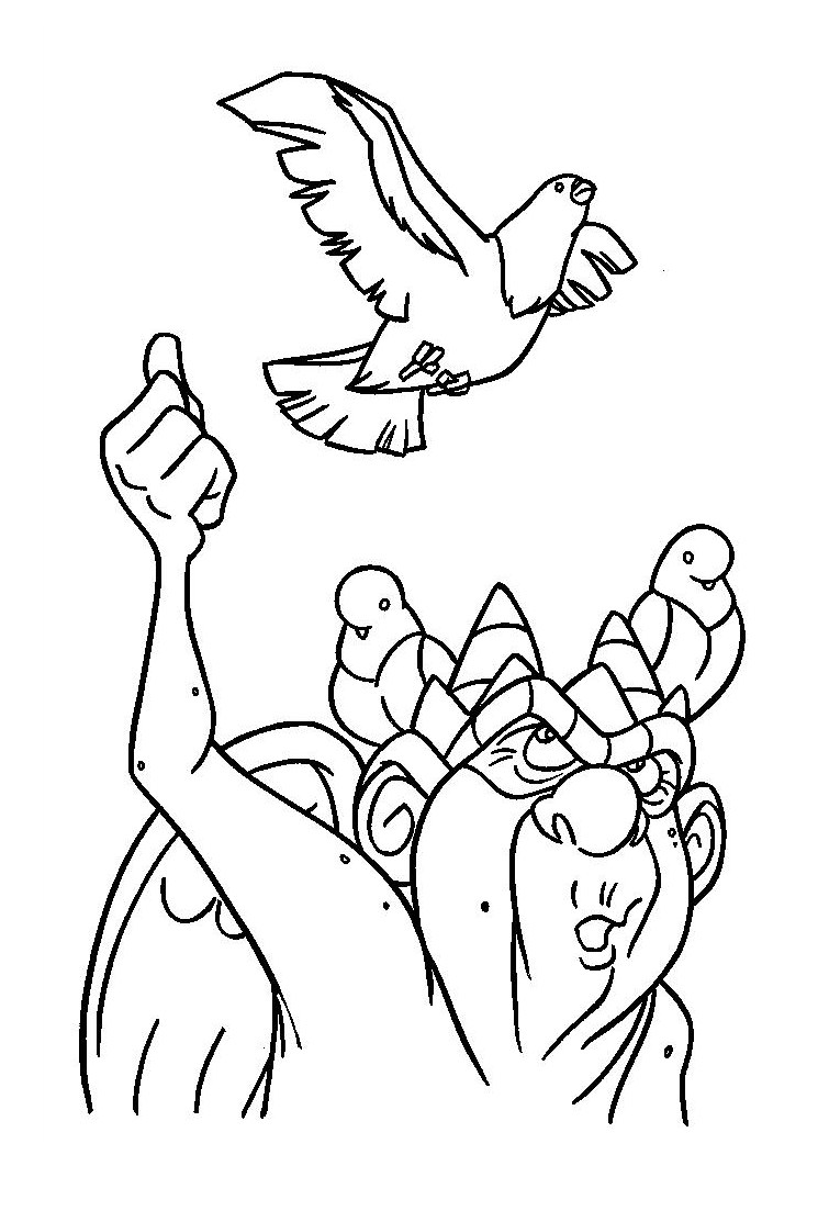 Hunchback of notre dame coloring pages for kids