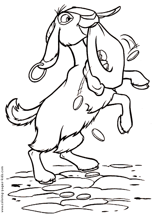 The hunchback of notre dame coloring pages