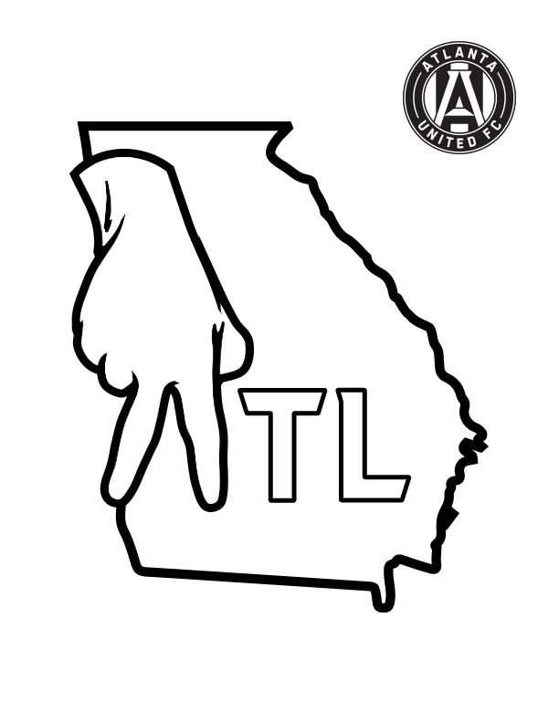 Atlanta united fc on x show us your skills ð our favorite pleted atlutd coloring book page will get a flag httpstcoxagyzcxl x