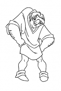Hunchback of notre dame coloring pages for kids