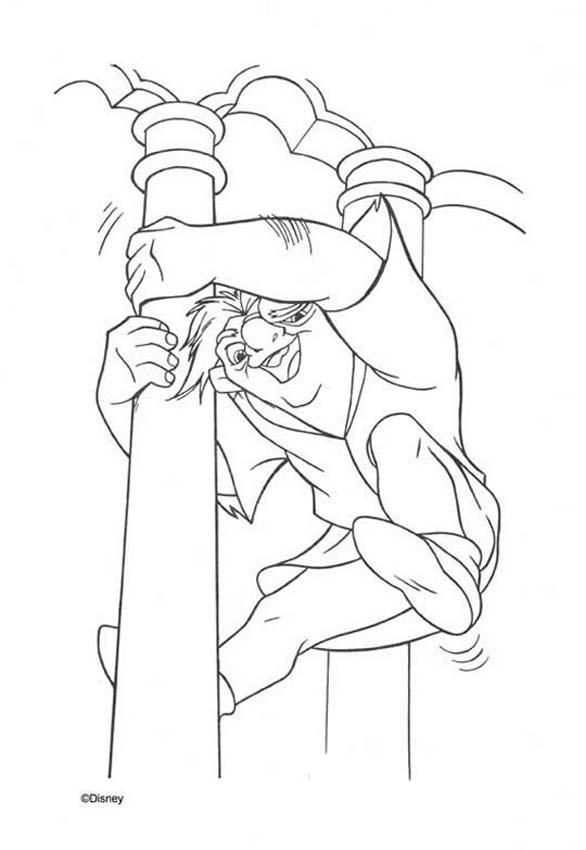The hunchback of notre dame coloring book pages